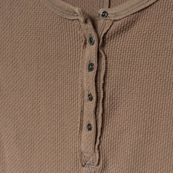 Free people Thermal Henley Knit Cuff Ski Lodge Bella Swan Twilight Thermal boho - Picture 6 of 13